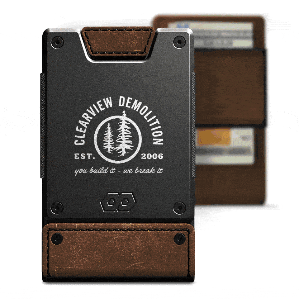 Custom Engraved PROOF Wallet | Upload an Image or Add Text
