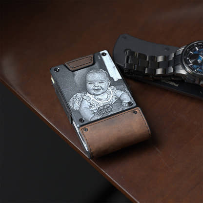 Custom Engraved PROOF Wallet | Upload an Image or Add Text