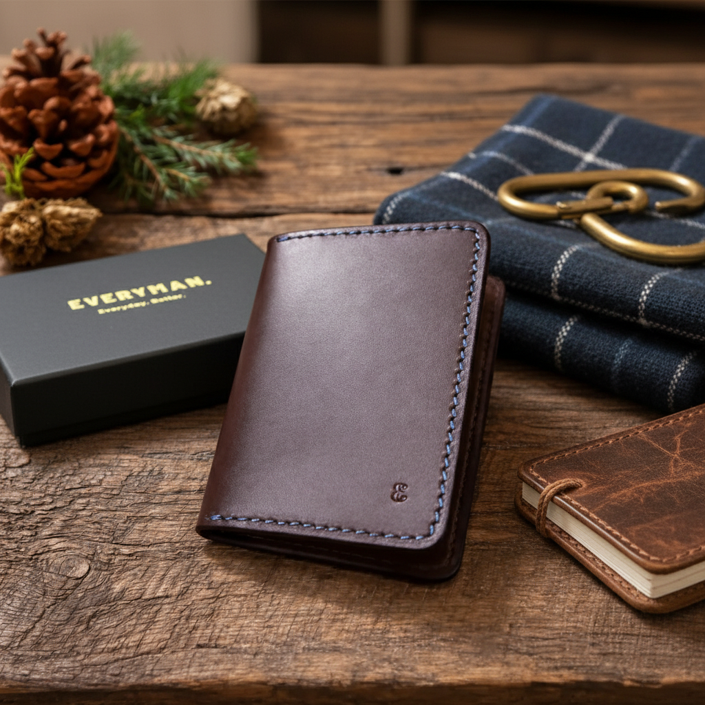 New Oxblood Holden Card Wallet with RFID Protection
