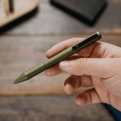 The Super Matte Grafton Mini Twist — Compact Twist-Action EDC Pen | OD Green