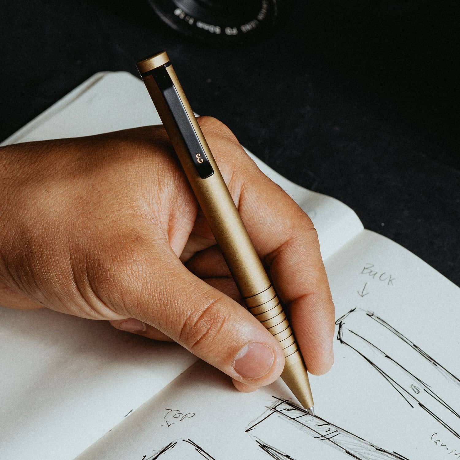The Super Matte Grafton Mini Twist — Compact Twist-Action EDC Pen | Military