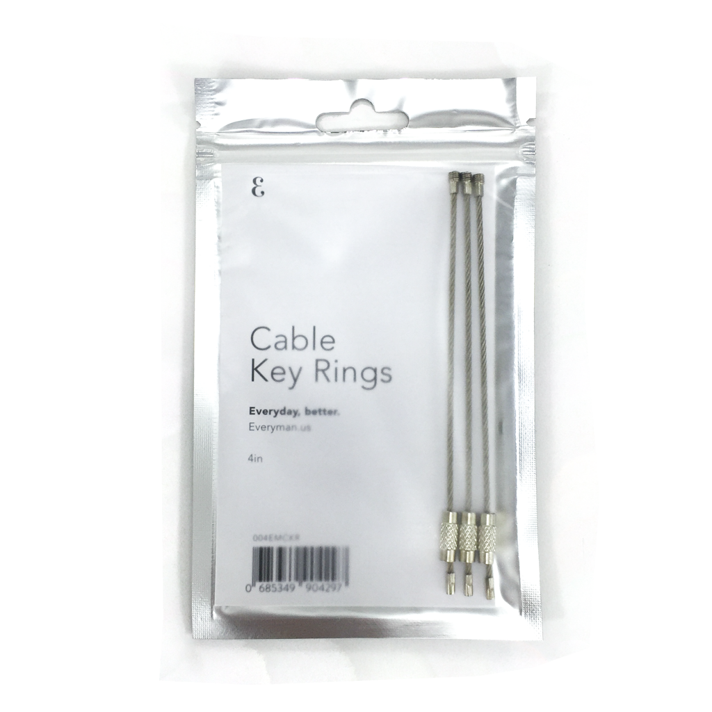 Cable Key Rings (3) - Everyman