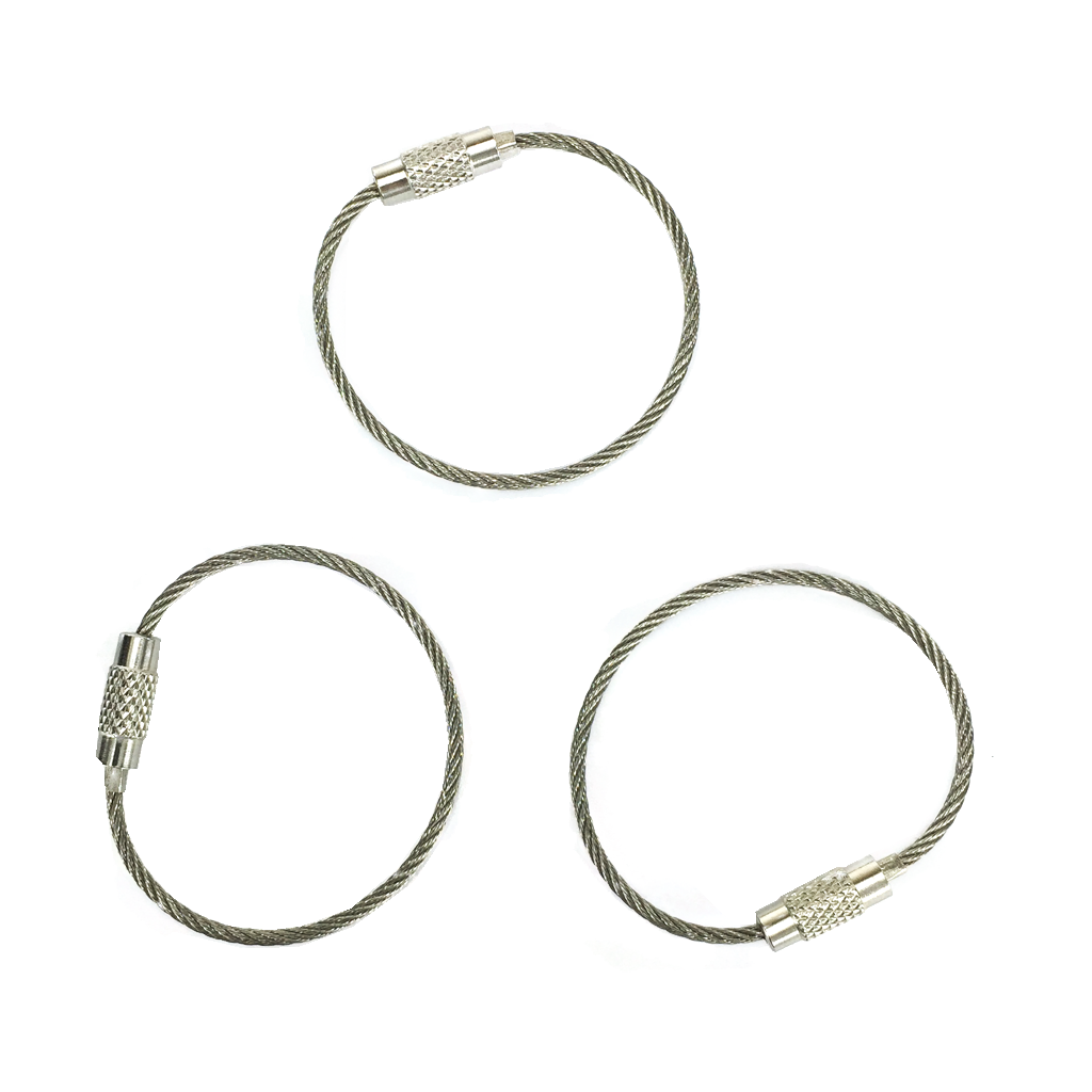 Cable Key Rings | Stainless Steel (3)