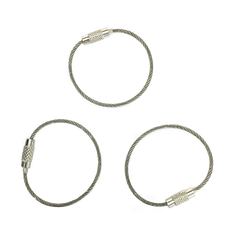 Cable Key Rings | Stainless Steel (3)