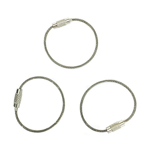 Cable Key Rings | Stainless Steel (3)