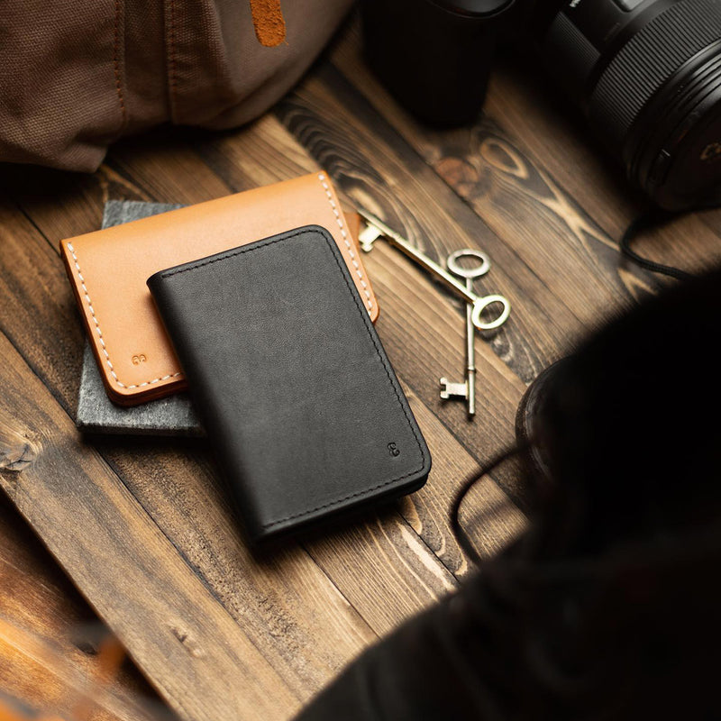 Natural premium leather EDC wallet