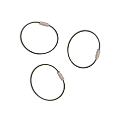 Coated Cable Key Rings (3) - Everyman