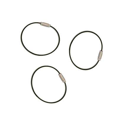 Cable Key Rings | Black Coated